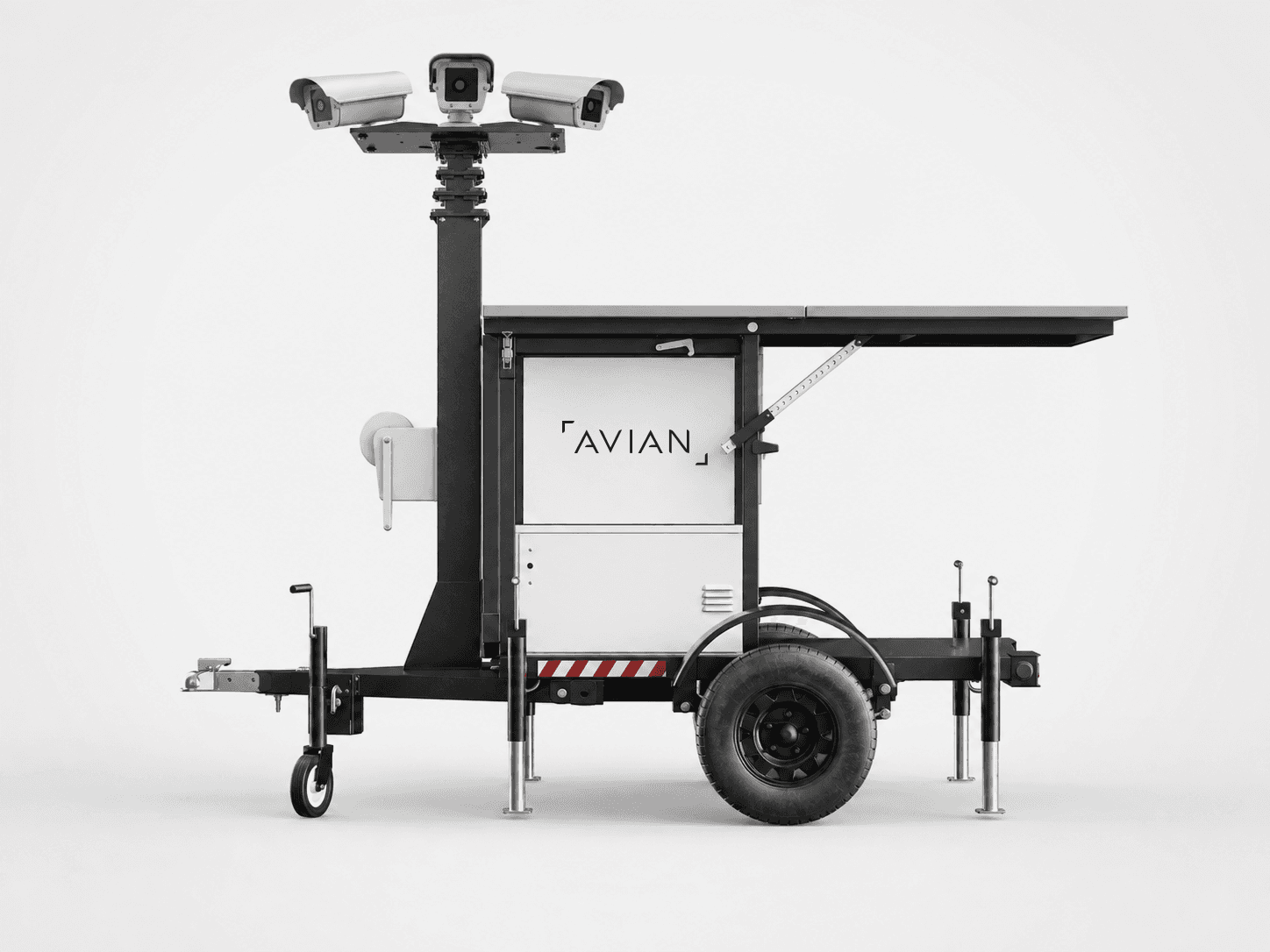 AVIAN Flight Series thermal camera mounted on a towable trailer