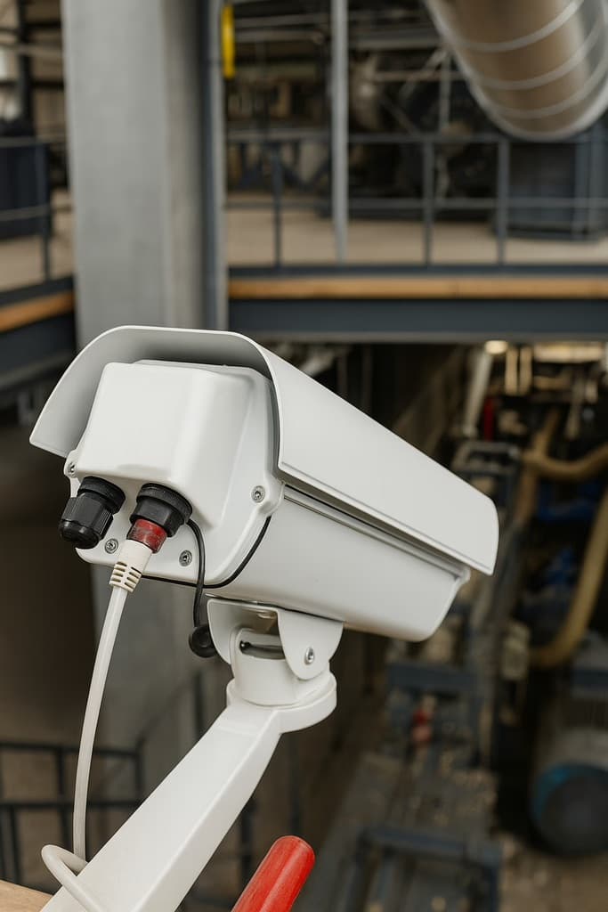 AVIAN T100 thermal monitoring camera installed in an industrial facility