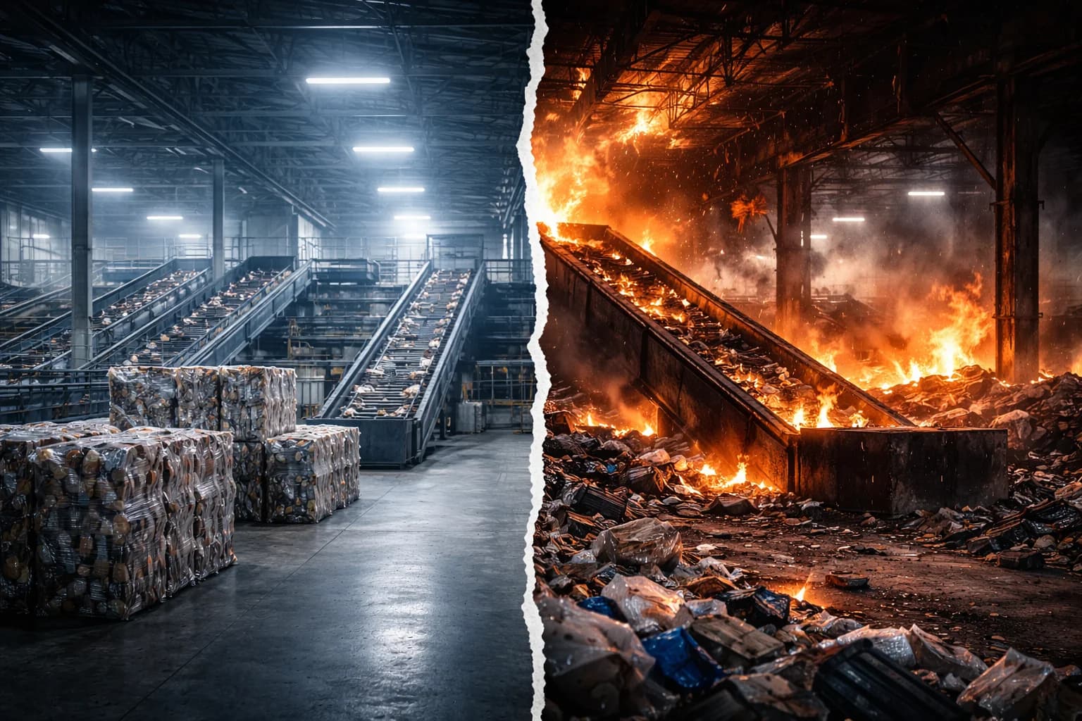 Recycling facility and insurance coverage