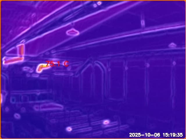 Fire in duct narrowly avoided disaster